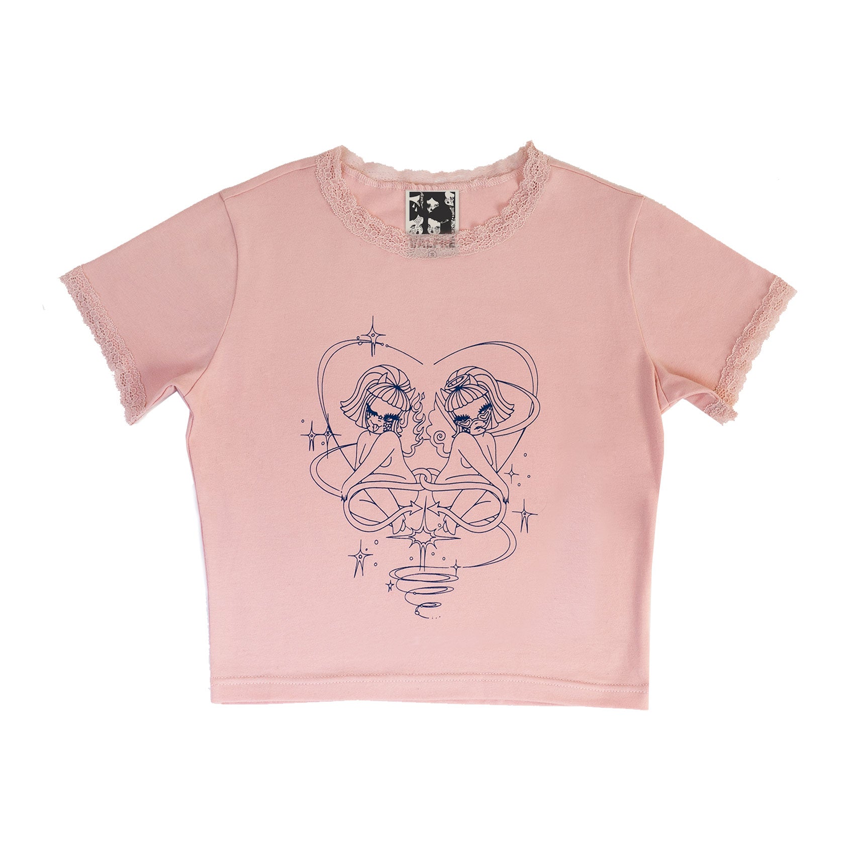 Darling Lace Trim Tee