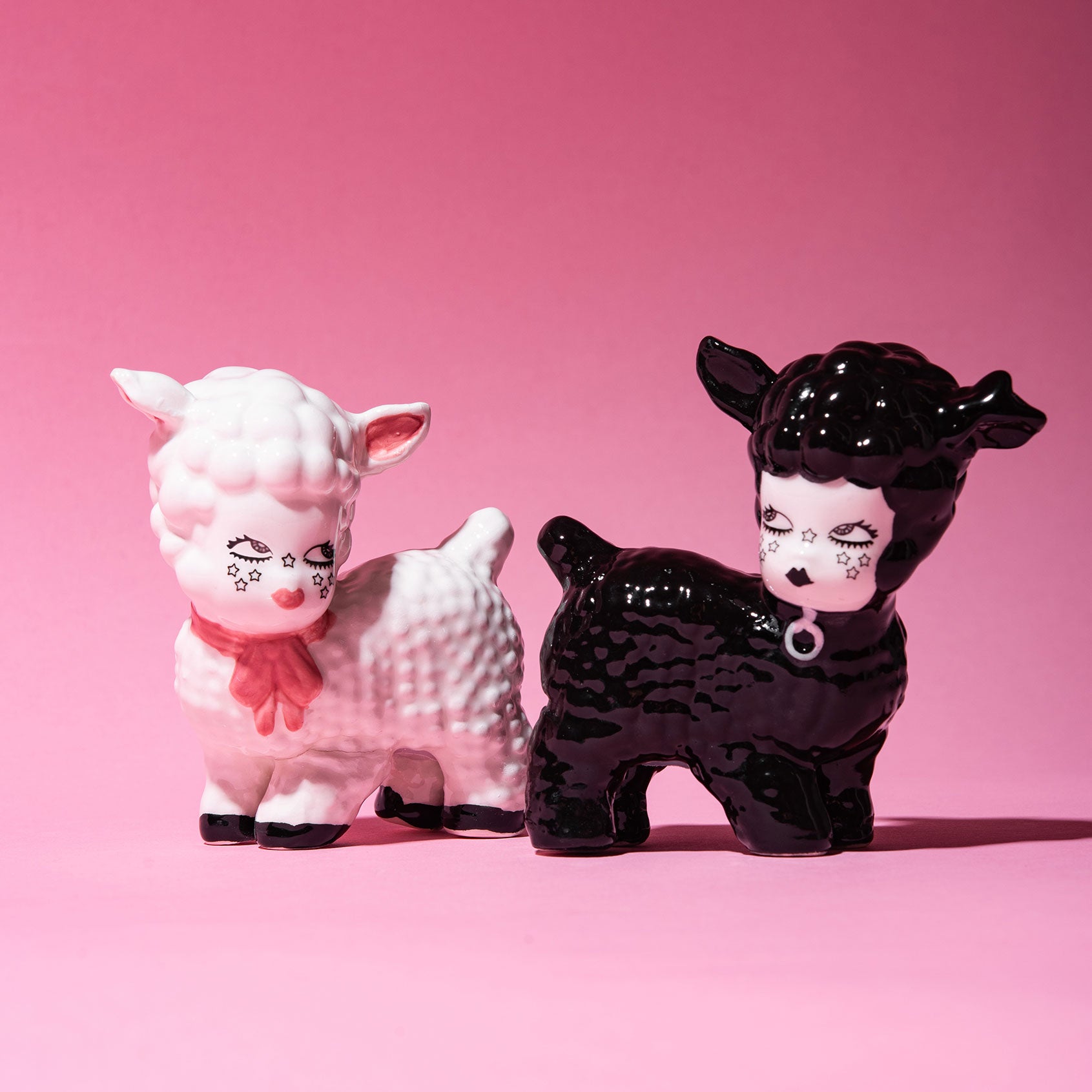 Little Lambs Ceramic Salt & Pepper Shakers