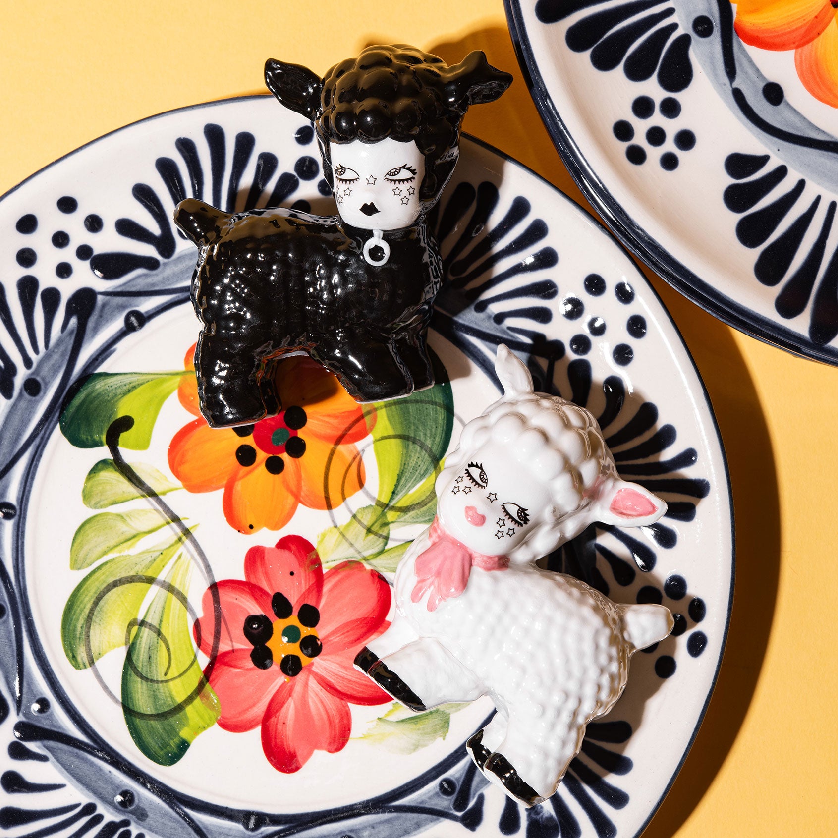 Little Lambs Ceramic Salt & Pepper Shakers