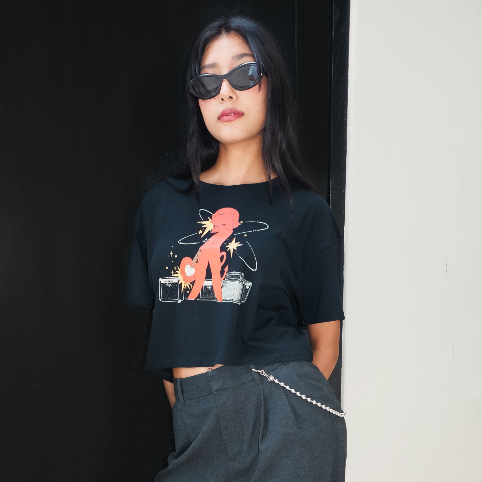 Kiss My Bass Crop Top